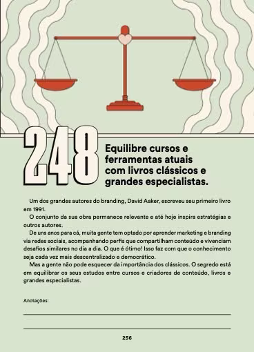 Página do livro 365 Dias de Branding