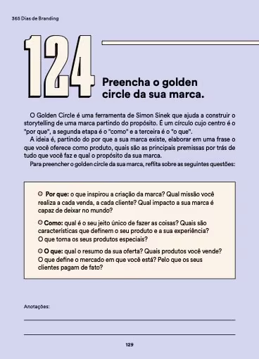 Página do livro 365 Dias de Branding