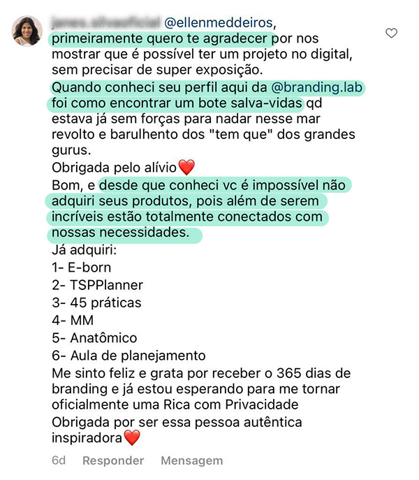 Depoimento 365 Dias de Branding 3