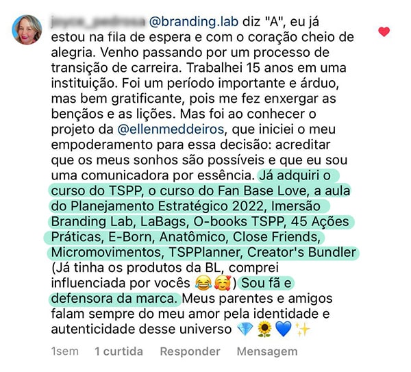 Depoimento 365 Dias de Branding 6